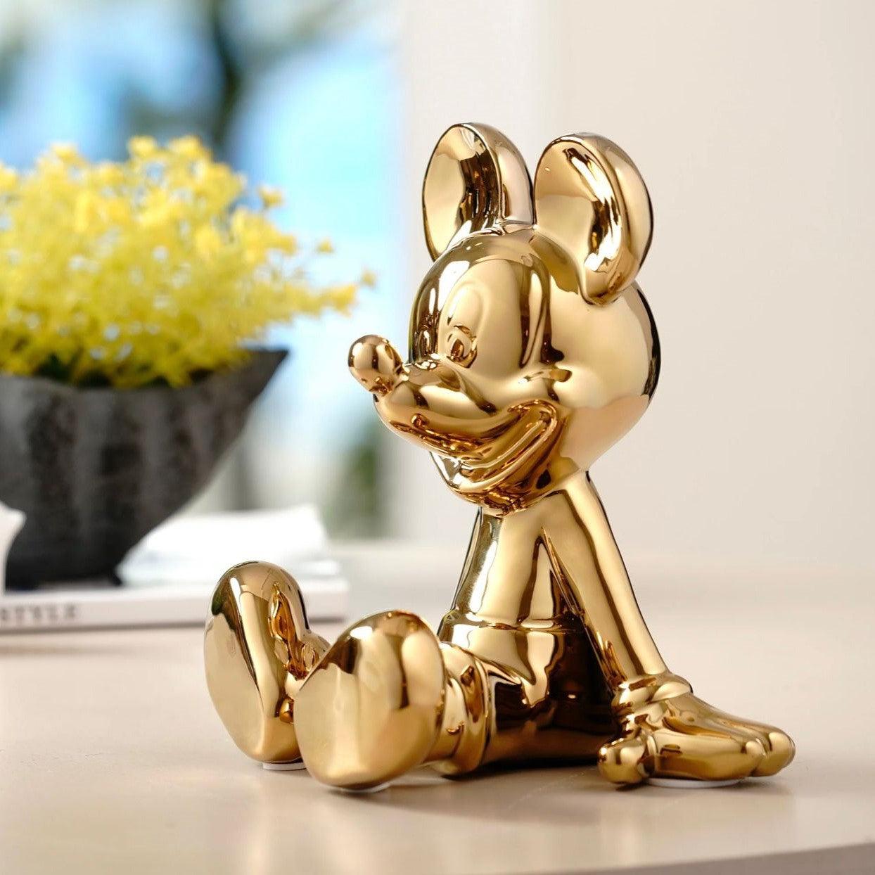 SITTING ELECTROPLATED MICKEY MOUSE